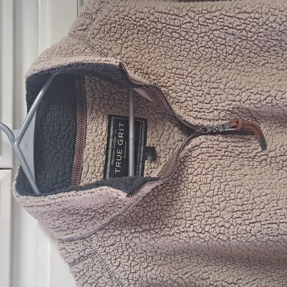 True grit pullover - khaki - worn twice. Perfect condition.